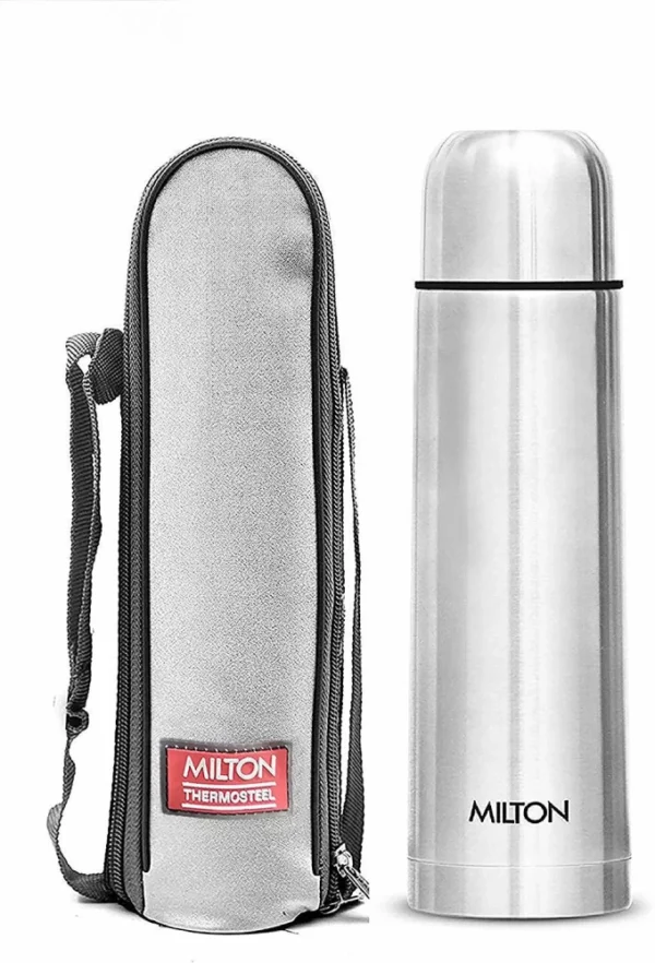 Milton Thermosteel Flip Lid Flask, 1000 milliliters, Silver - Image 3