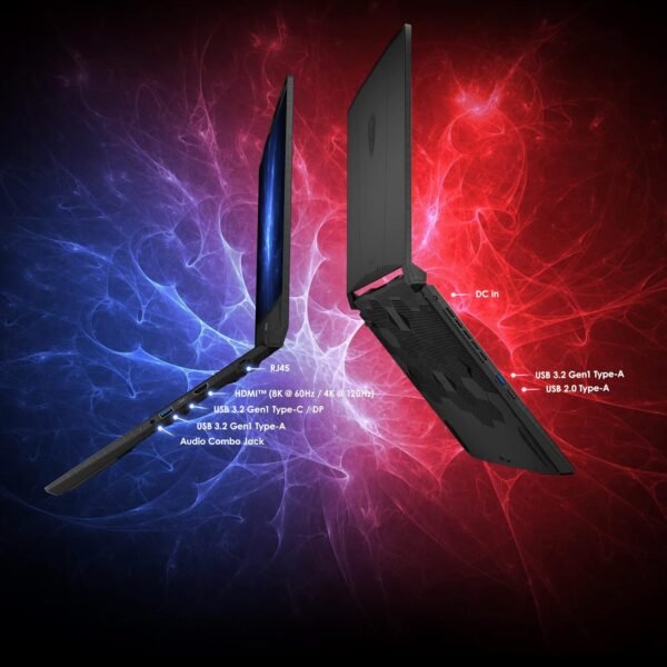 MSI Katana 17, Intel 13th Gen. i7-13620H, 44CM FHD 144Hz Gaming Laptop (16GB/512GB NVMe SSD/Windows 11 Home/Nvidia GeForce RTX2050, 4GB GDDR6/Black/2.6Kg), B13UCXK-256IN - Image 3