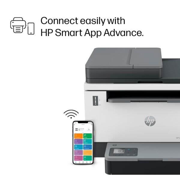 HP Laserjet Tank MFP 2606sdw, Wireless, Print, Copy, Scan, 40-Sheet ADF, Hi-Speed USB 2.0, Ethernet, Bluetooth LE, Up to 22 ppm, 250-sheet Input Tray, 1-Year Warranty, Black and White, 381U2A - Image 5