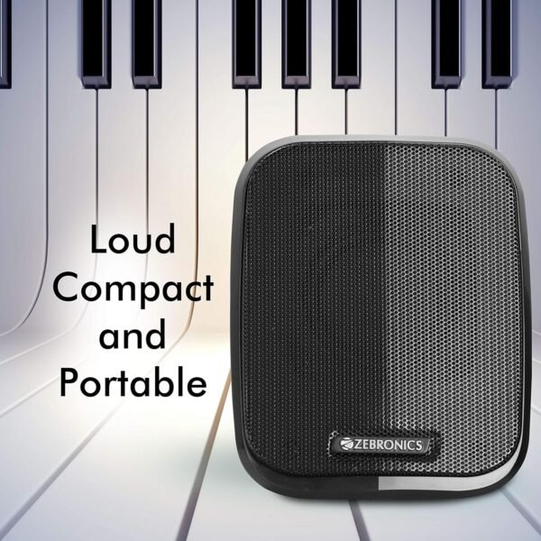 ZEBRONICS Zeb-Fame 5watts 2.0 Multi Media Speakers with AUX, USB and Volume Control (Black) - Image 2