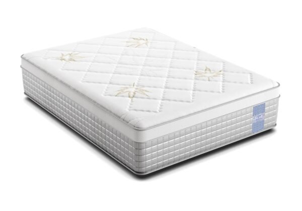 LOOM & NEEDLES 72x72x8 Inches King Size Mattress | Hybrid Latex Pocket Spring Mattress | Zero Gravity Partner Disturbance | 5 Zoned Euro Top 7 Layer Medium Firm Memory Gel Foam Eurotop Mattresses - Image 4