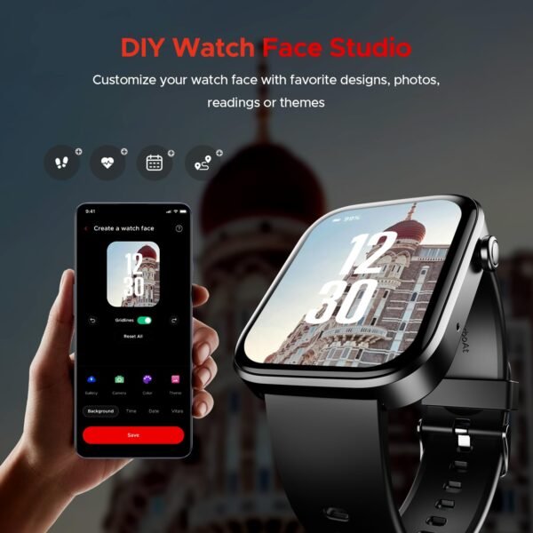 boAt Storm Call 3 w/TBT Navigation, Daily Activity Tracker, DIY Watch Face Studio,700+ Active Modes, 1.83" (4.6 cm) HD Display Fitness Smart Watch for Men & Women(Active Black) - Image 4