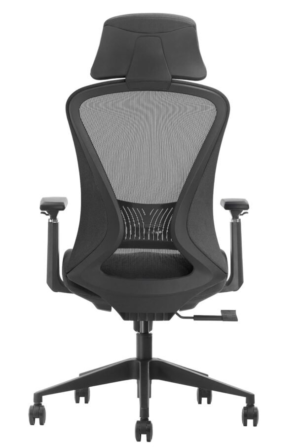 DeckUp Athena High Back Executive Mesh Office Chair (Black, BIFMA Certified,3 Years Warranty) - Image 4