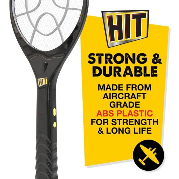 HIT Anti Mosquito Racquet | 6 months Warranty | Rechargeable Mosquito Killer Bat with LED Light | Charge Before Use Visit the HIT Store - Image 4