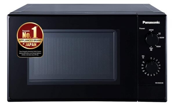 Panasonic 20 L Solo Microwave Oven (NN-SM25JBFDG,Black, Auto Cook Recipes, Epoxy Gray Cavity Coatin