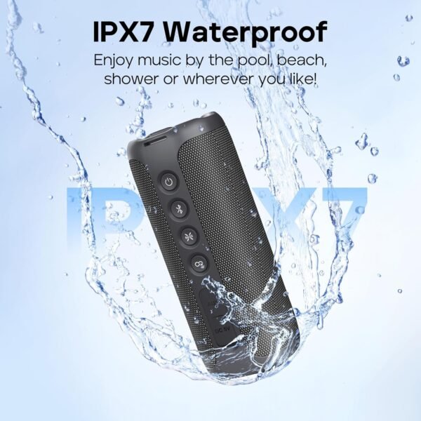Tribit StormBox 2 Bluetooth Speaker with 34W 360° Surround Sound, XBass Tech, 24H Playtime, IPX7 Waterproof, Bluetooth 5.3, TWS Pairing Portable Wireless Speaker for Outdoor - Image 3