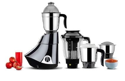 Butterfly Smart Mixer Grinder, 750W, 4 Jars (Grey)