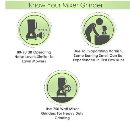 Butterfly Smart Mixer Grinder, 750W, 4 Jars (Grey) - Image 4