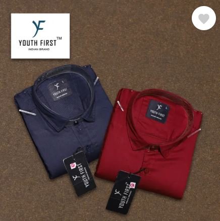 Men Regular Fit Solid Spread Collar Casual Shirt (Pack of 2)