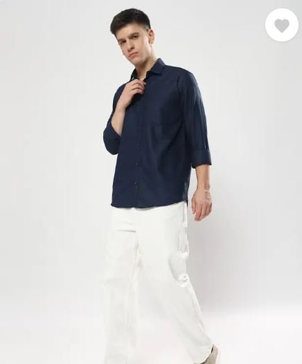 Men Regular Fit Solid Spread Collar Casual Shirt (Pack of 2) - Image 3